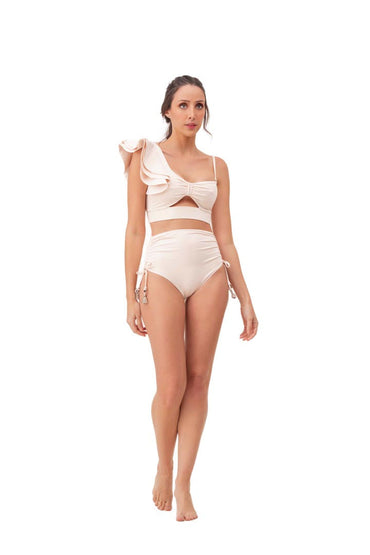 Top Eva Marfil Unicolor