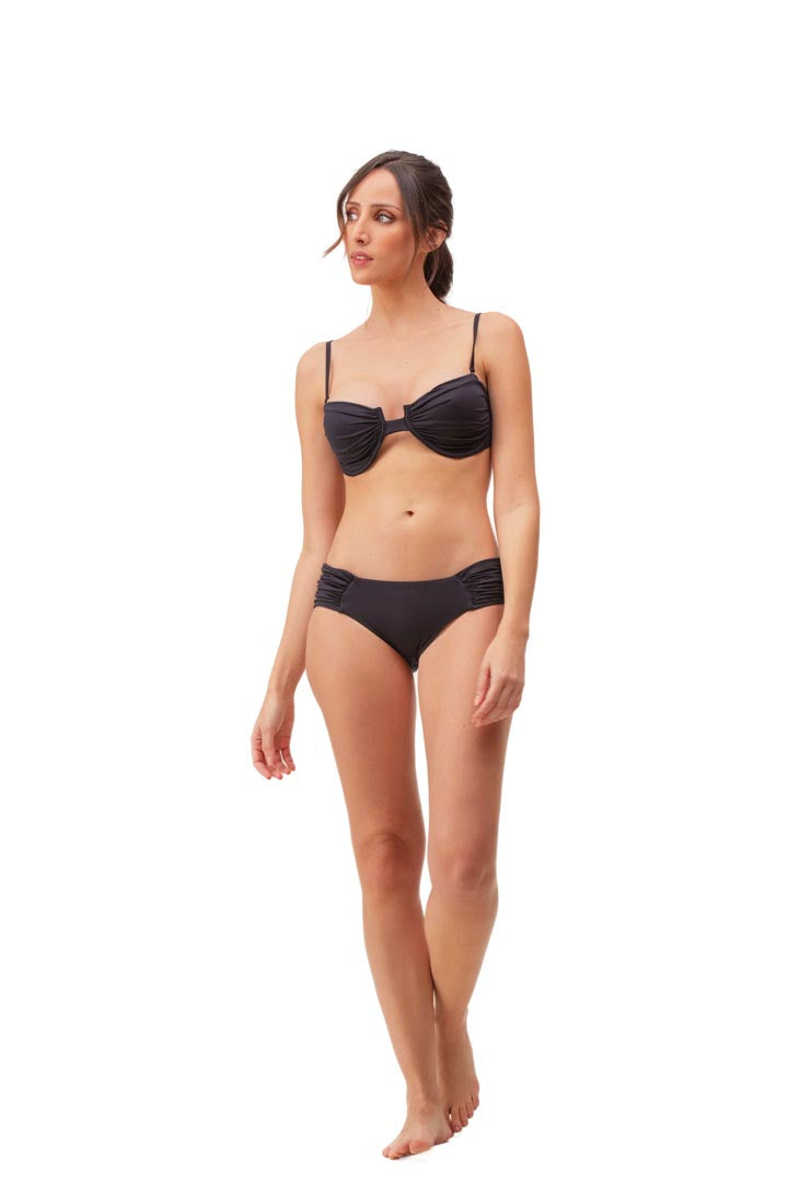 Anastasia Bottom Black Unicolor