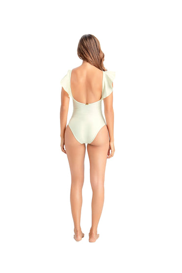 Enterizo Marcelina Marfil Unicolor