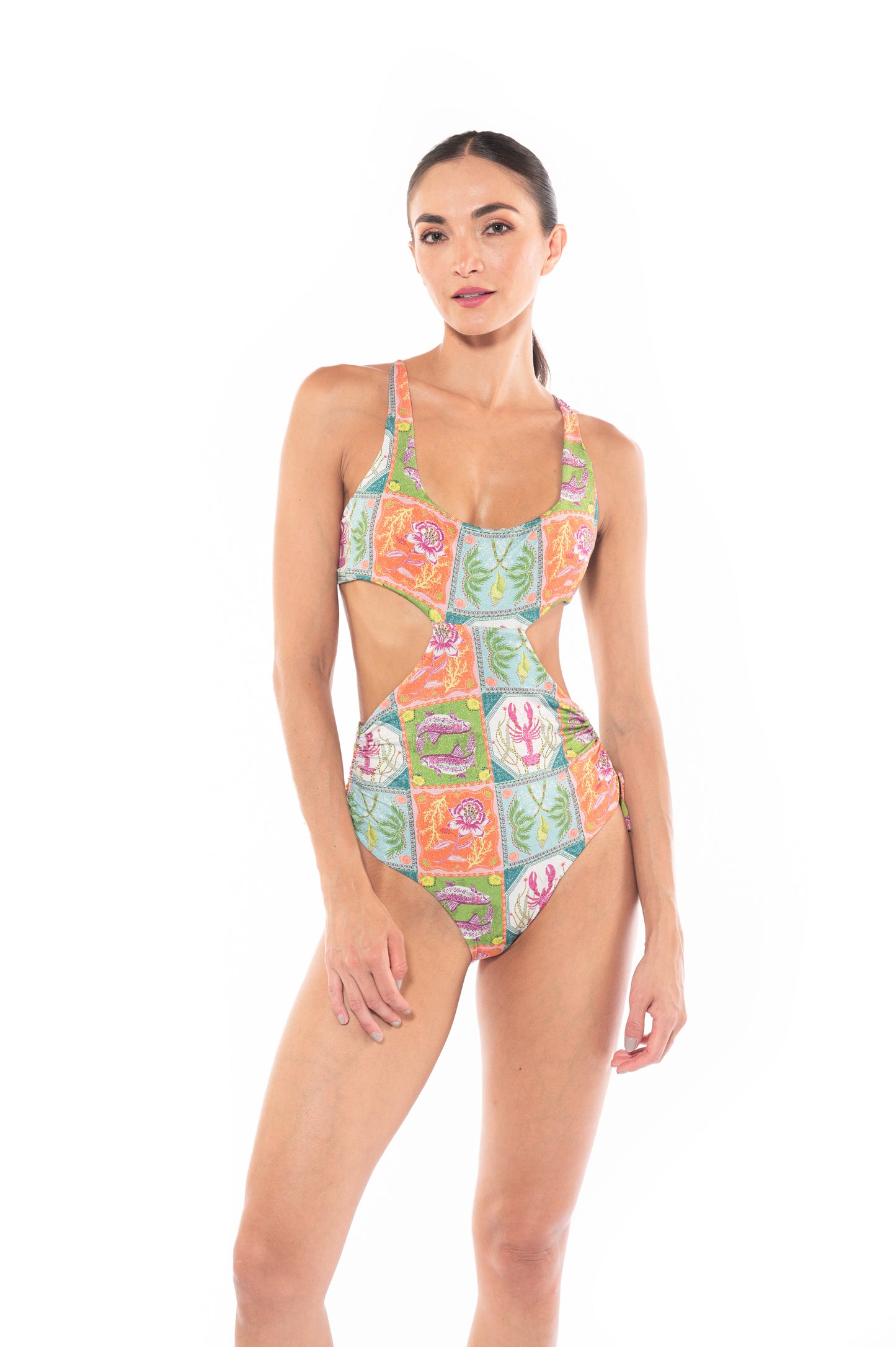 Cintia One Piece Caribbean Postcards