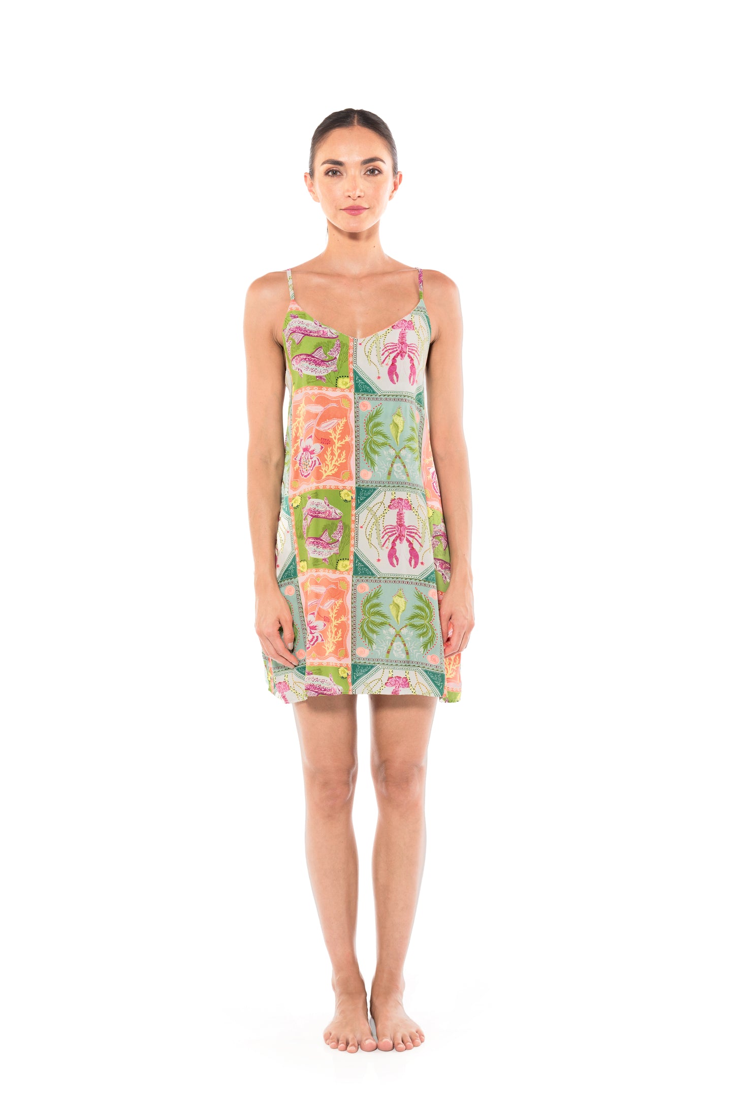 Romina Dress Caribbean Postcards