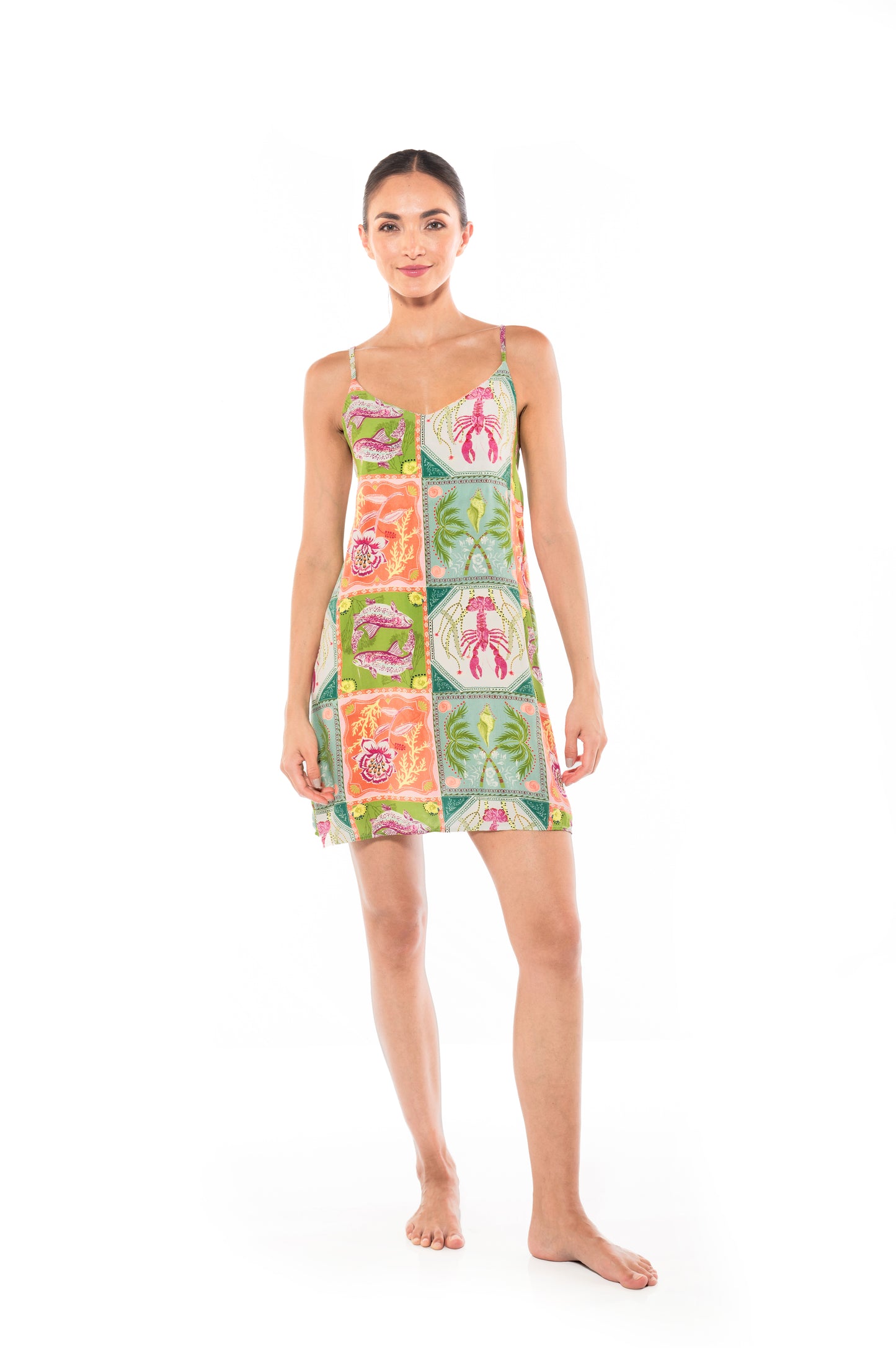 Romina Dress Caribbean Postcards