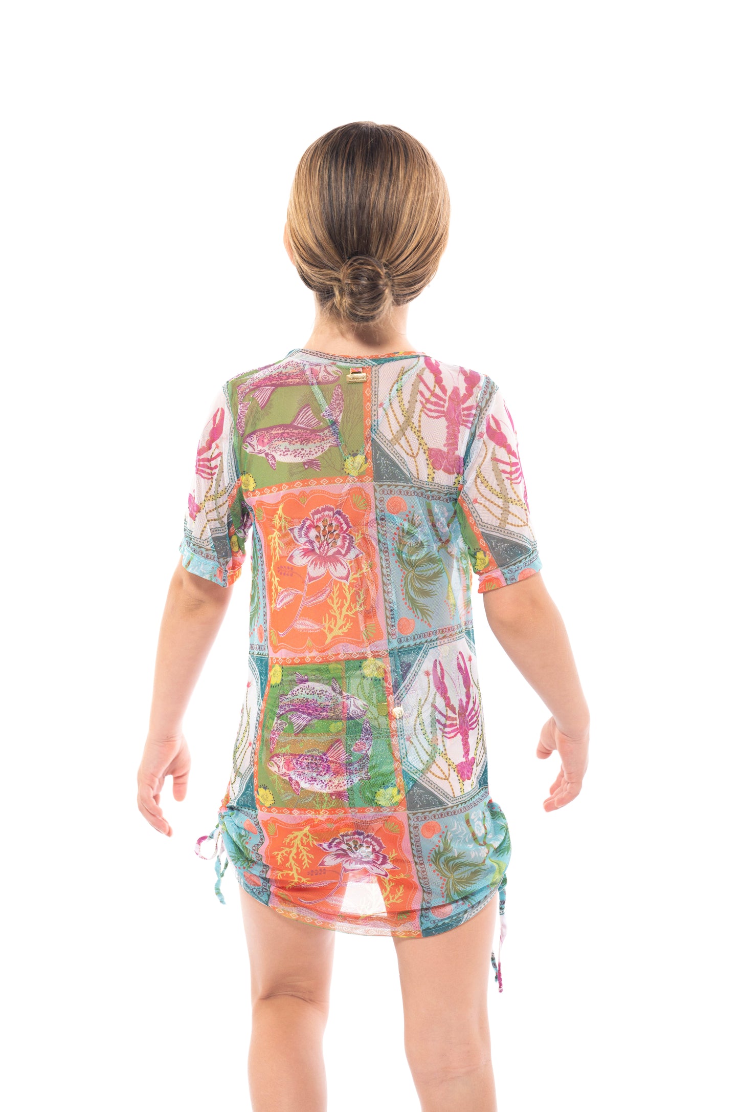 Girl Magnolia Dress Caribbean Postcards