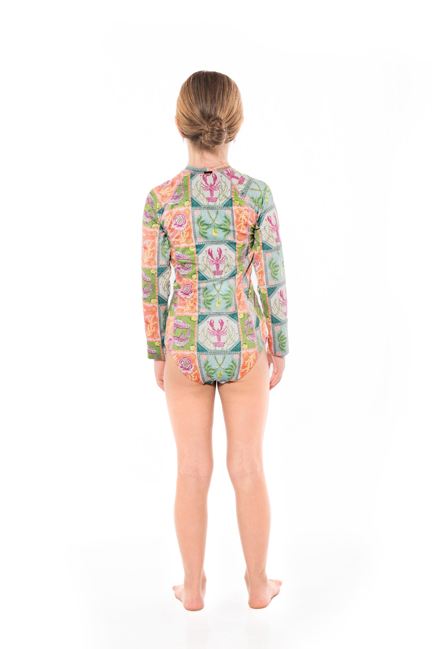 Girl Aitana One Piece Long Sleeve Caribbean Postcards