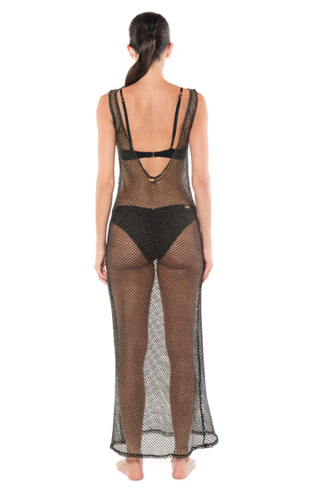 Vestido Claudia Negro Unicolor