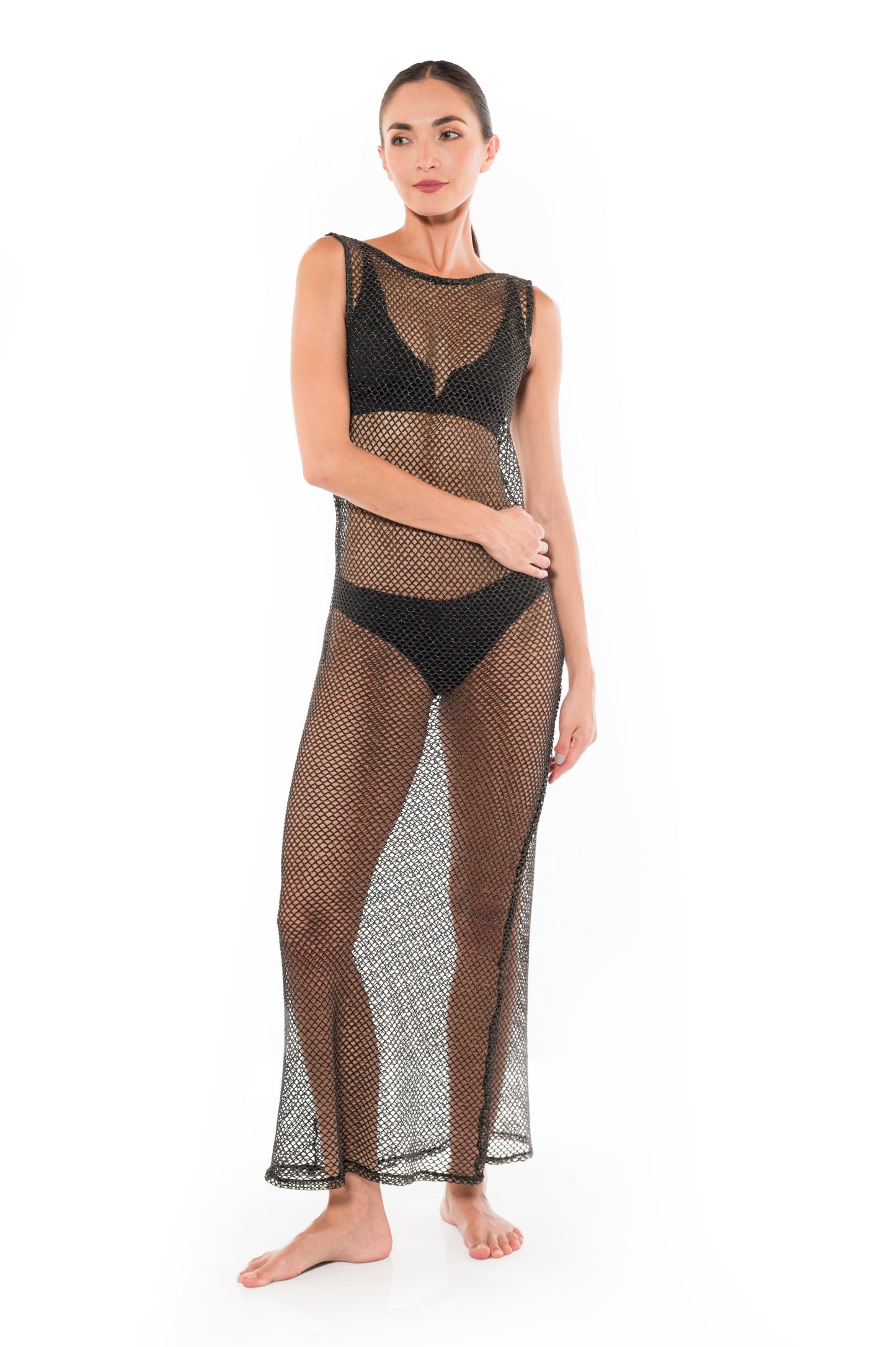 Vestido Claudia Negro Unicolor