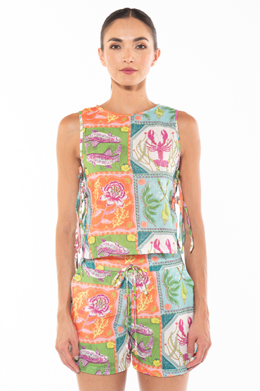 Amaia Short Caribbean Postcards