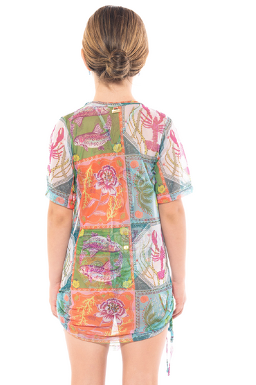 Girl Magnolia Dress Caribbean Postcards