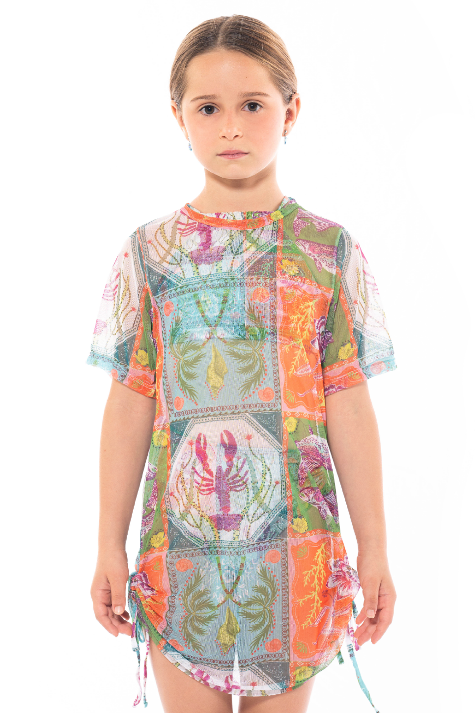 Girl Magnolia Dress Caribbean Postcards