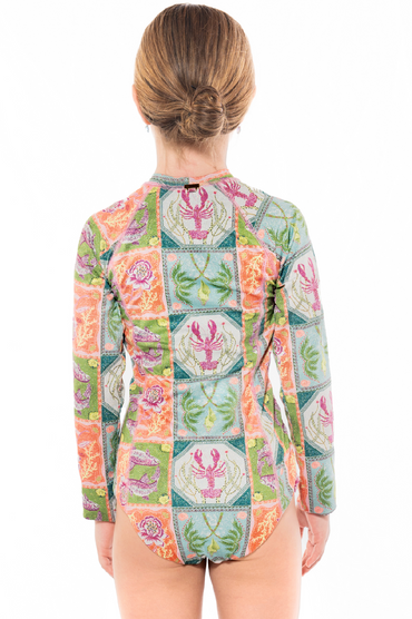 Girl Aitana One Piece Long Sleeve Caribbean Postcards