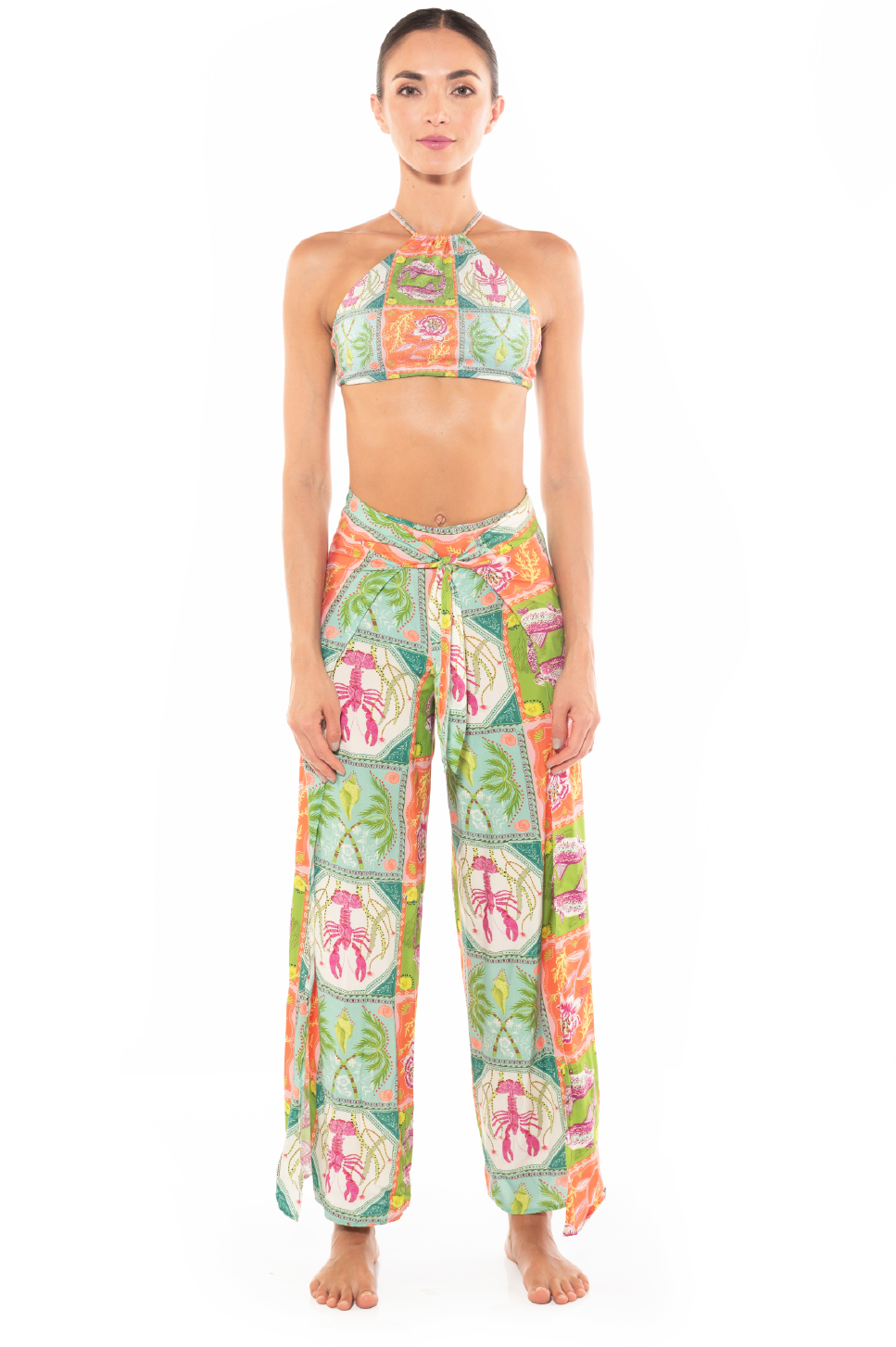 Butterfly Trousers Caribbean Postcards