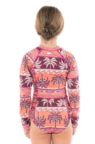 Girl Aitana Long Sleeve One Piece Caribbean Life