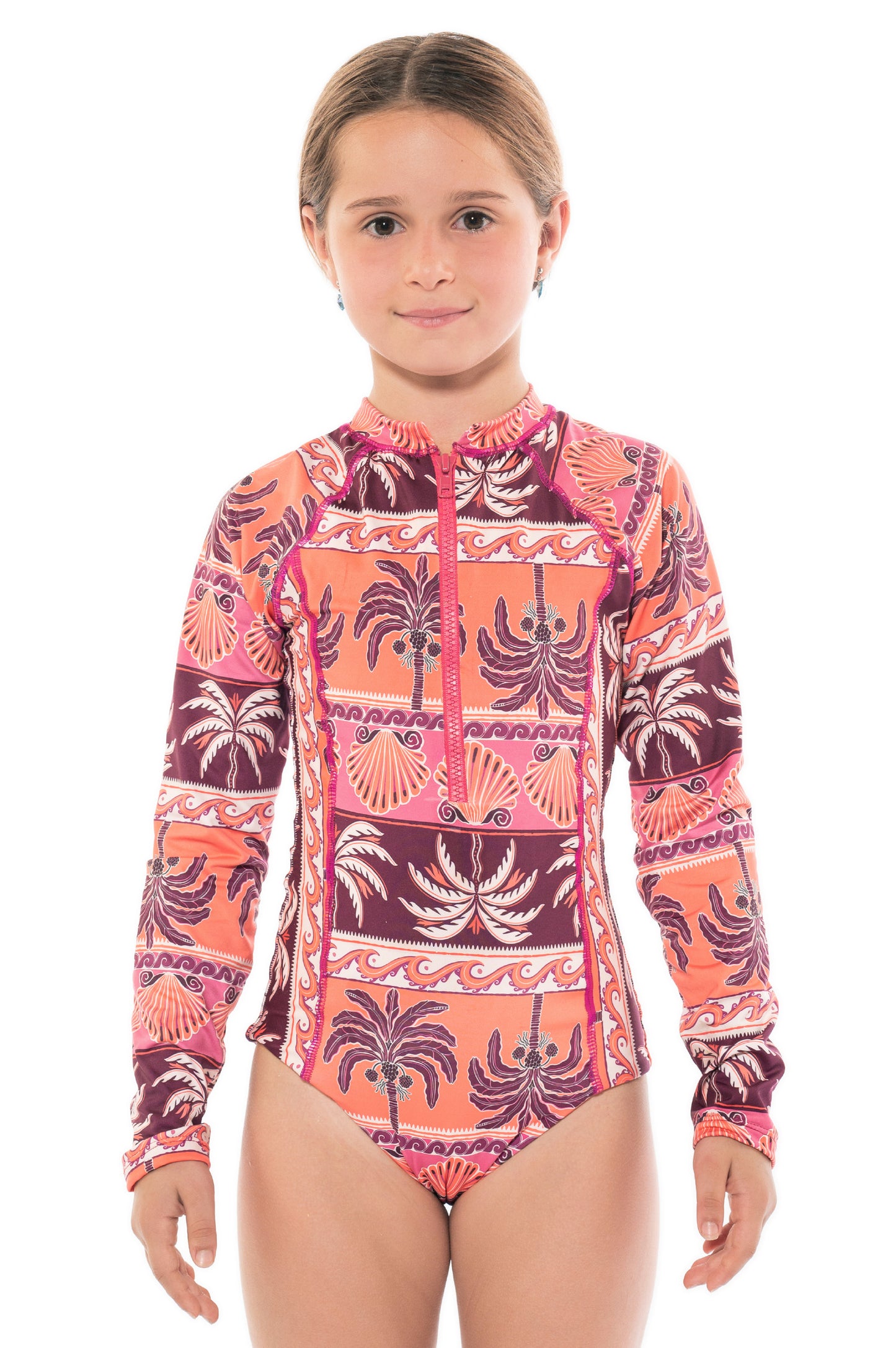 Girl Aitana Long Sleeve One Piece Caribbean Life