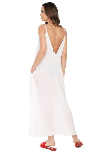 Vestido Petrona Marfil Unicolor