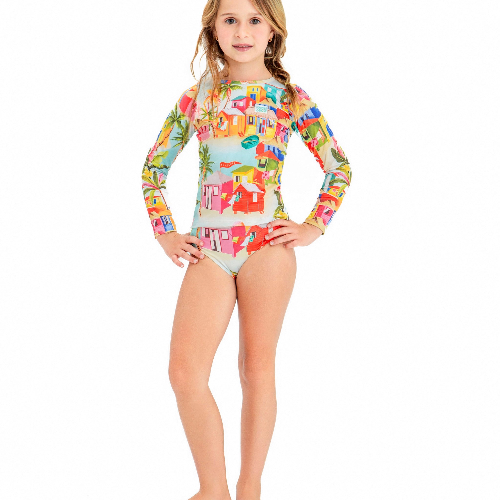 Set Niña Rashguard Isla Islote