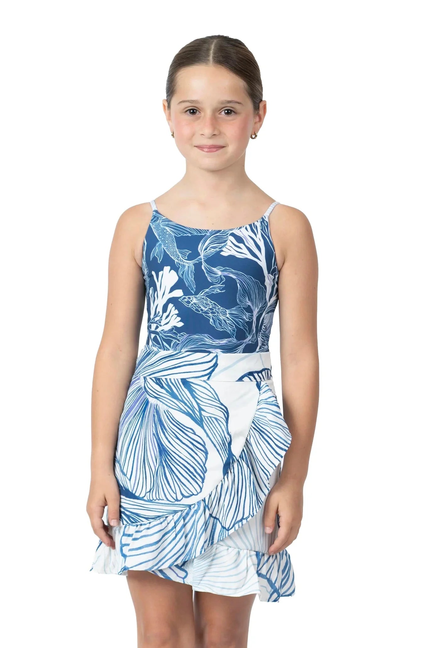 Pepita Skirt | Aqua Dream