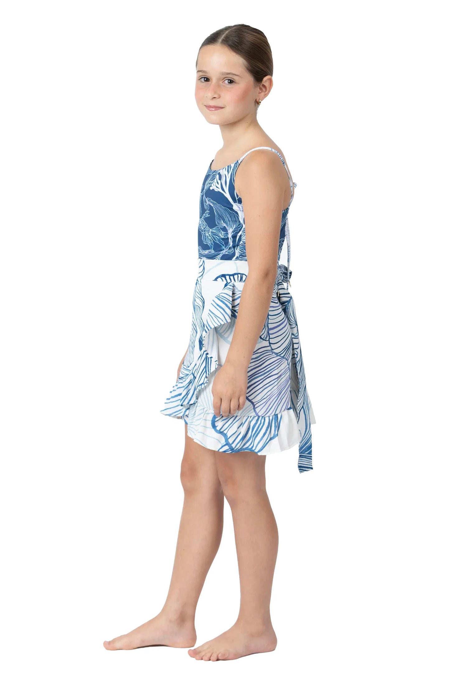 Pepita Skirt | Aqua Dream