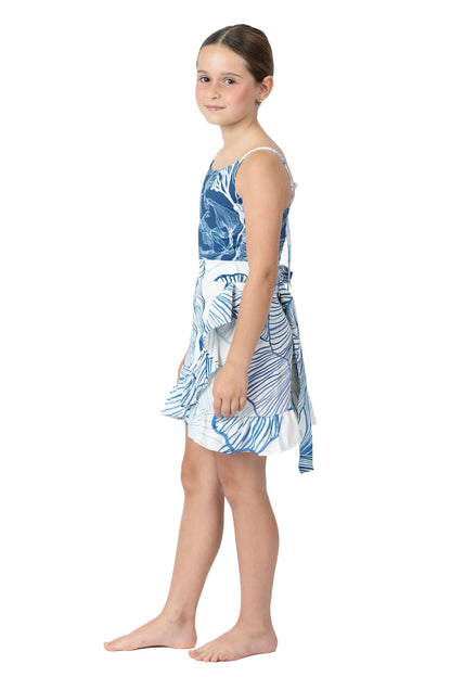 Pepita Skirt | Aqua Dream