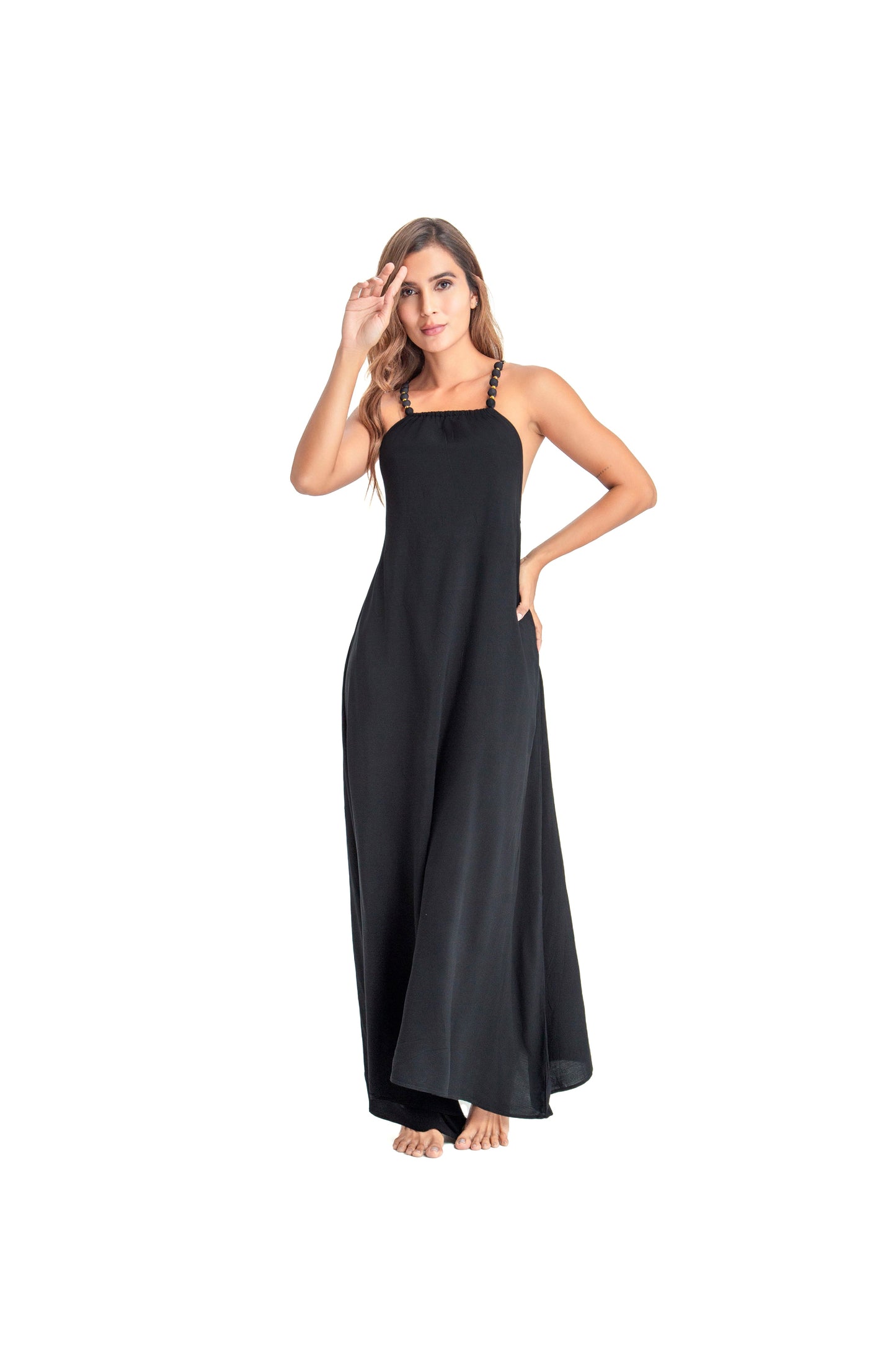Vestido Mime Negro Unicolor