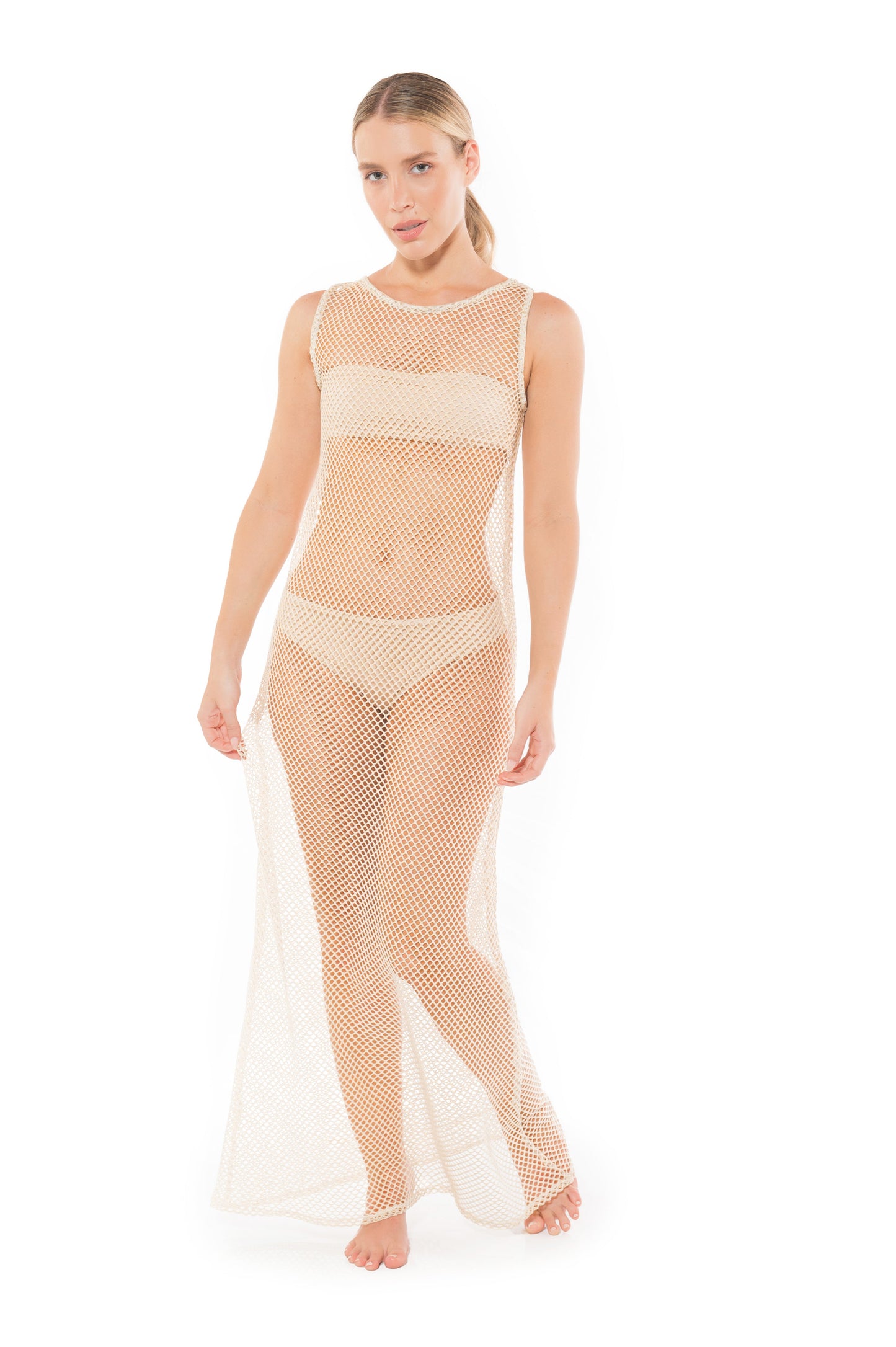 Vestido Claudia Ivory Unicolor