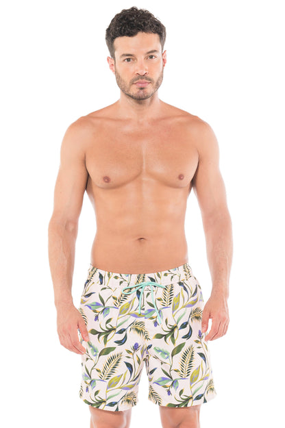 Men's Swim Trunks Floral Paradise