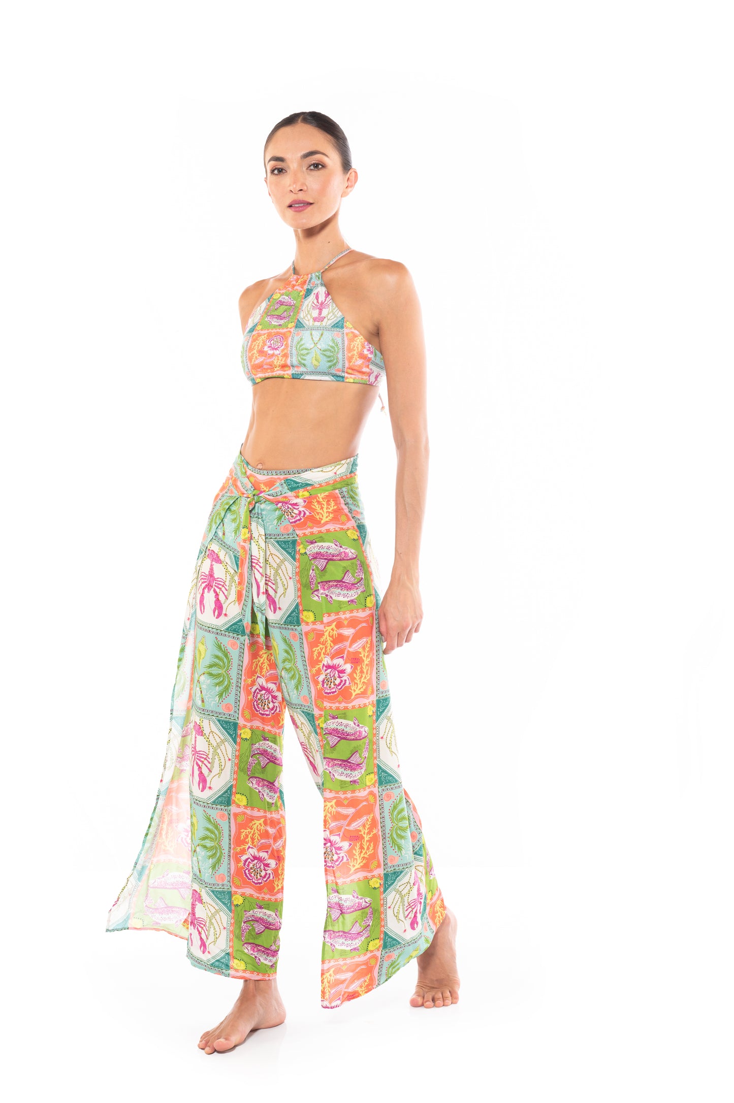 Butterfly Trousers Caribbean Postcards