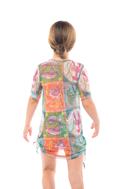 Girl Magnolia Dress Caribbean Postcards