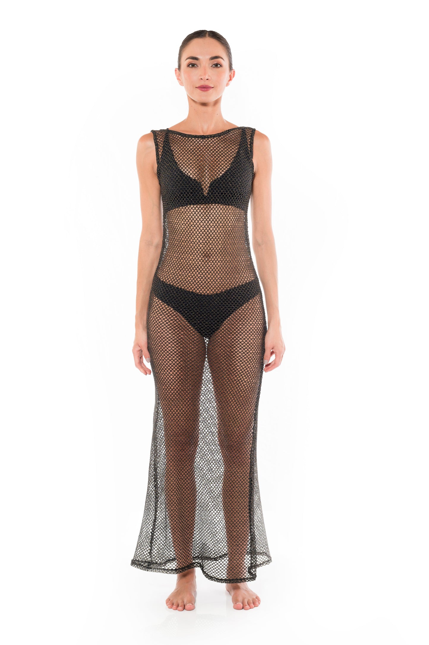 Vestido Claudia Negro Unicolor