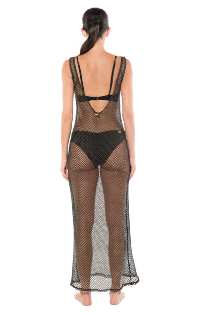 Vestido Claudia Negro Unicolor