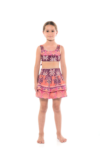 Girl Hanna Mini Skirt Caribbean Life