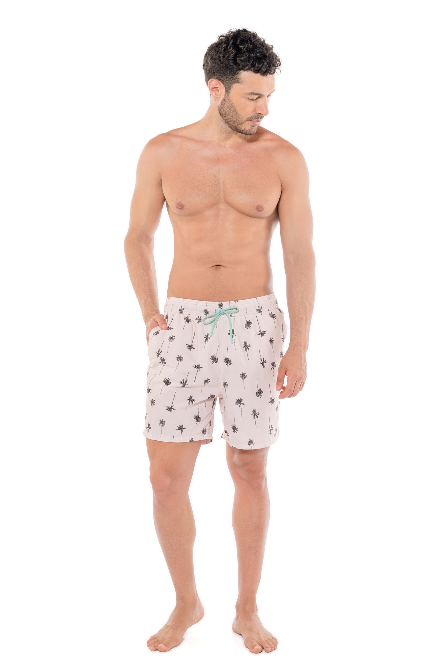 Pantaloneta Hombre Black and White