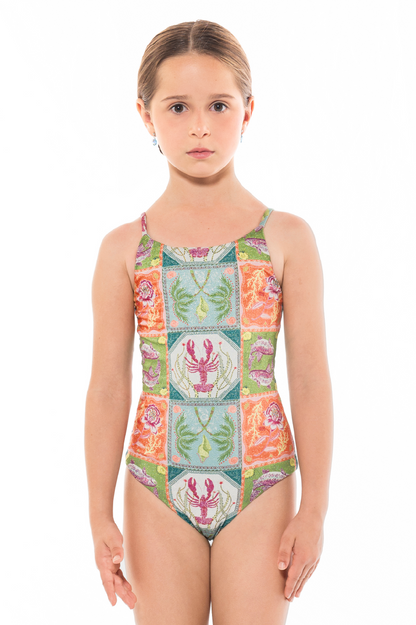Girl Dalila One Piece Caribbean Postcards