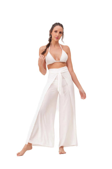 Solid Ivory Butterfly Pant